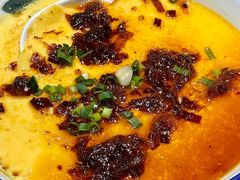 虾仔酱蒸芙蓉蛋-荆九爷爆炒桥头三嫩(浙大店)