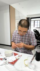 -凤鸣笔庄婴儿满月理发胎毛笔制作