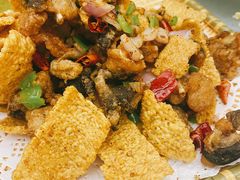 椒盐牛蛙-丁老爷子苏香圆