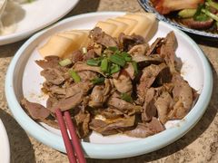 椒麻鸡胗配蜜瓜-金谷园饺子馆(北邮总店)