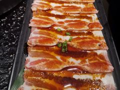 调味猪五花-九田家黑牛烤肉料理(珠江摩尔店)
