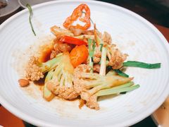干锅有机花菜-老头儿油爆虾·1987杭州烟火味(湖滨银泰in77D区店)