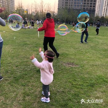 家附近的绿轴公园真的是踏青的好场所，这几天天气好