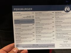 菜单-Fergburger(皇后镇店)