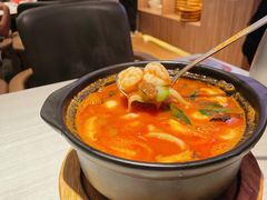 番茄汤牛肉剪刀面-九毛九西北菜(番禺万达店)