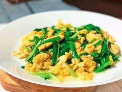 韭菜炒蛋-悦禧耕岛酒店·指月坞餐厅·旺山特色农家乐