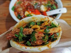 粉蒸牛肉咔饼-豆相识•九九豆腐脑(牛咡桥店)