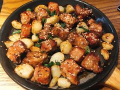 铁盘烤梅肉-船歌·鱼水饺青岛菜(金狮广场店)