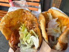 -小红车炸蛋葱油饼