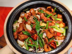 砂锅焗猪颈肉-恭喜上堓砂锅焗·海鲜大排档(闵行龙湖店)