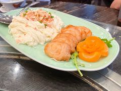炒牛奶拼野鸡卷-阿多私房菜(顺德店)