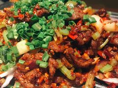 葱爆牛肉-绿茶餐厅(布吉万象汇店)