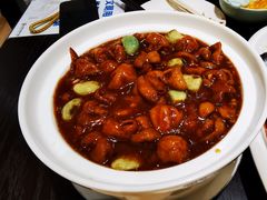 腊八蒜肥肠-勺园中餐厅