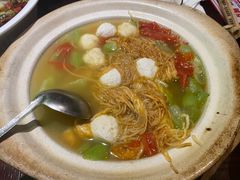 丝瓜鱼丸炖馓子-永安鱼庄·镇江菜(东吴路店)