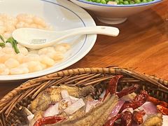 腊肉炒蚕豆-奎元馆.百年奎元.非遗传承(西湖边的解放路店)