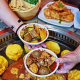 上海｜被东北朋友带来吃的铁锅炖。。。香😭了！