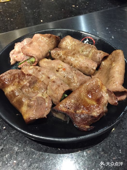 大馥·炭火烧肉屋(胶州路店)盐葱牛舌图片 