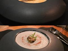 卡布奇诺蘑菇汤配牛肝菌-AZUL by FUEL蓝色·法式酒馆(琶醍店)