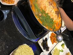 韩式肥牛蘑菇大酱火锅-青松馆韩国料理(香港中路佳世客店)