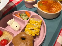 酸汤挂面小奶牛蛋糕儿童餐-西贝(东城万达广场店)