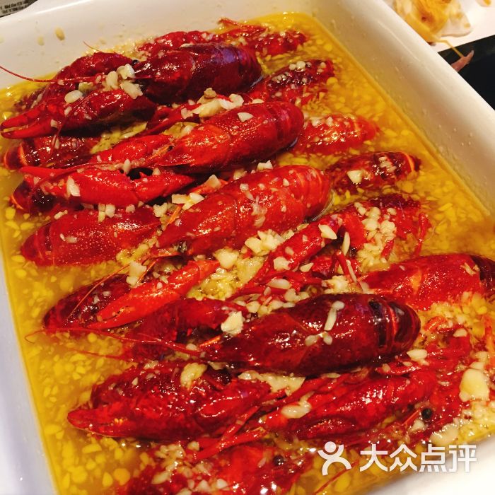 黄金蒜泥小龙虾