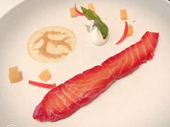 挪威烟熏三文鱼水晶黄瓜香槟奶油-福楼法餐厅FLO