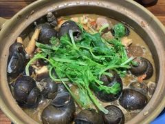 招牌必点-田螺鸡煲-食爺炭炉鸡煲·烧烤