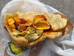 -小红车炸蛋葱油饼