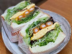 营养滑蛋炸虾三明治-Ginko银子(青龙街店)