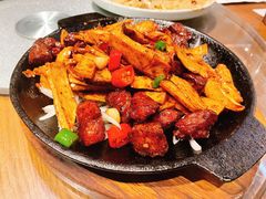 火焰杏鲍菇焗牛肉-北李妈妈菜(鲁能城店)