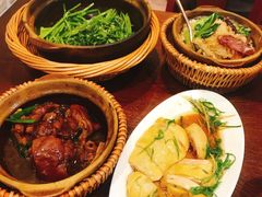 啫啫虾酱空心菜-熠盛粤味·顺德桑拿鸡(永康路店)