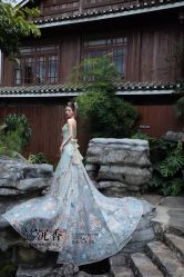 -懿沉香中式嫁衣礼服秀禾服龙凤褂马来褂旗袍总店