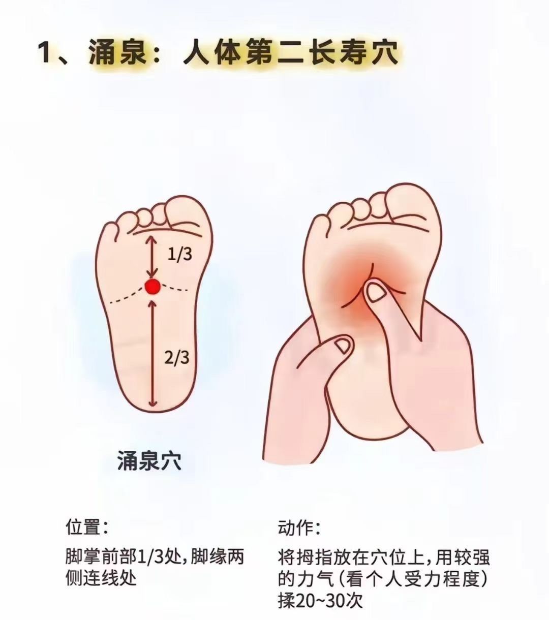 一分钟止鼻出血

用力按压涌泉穴