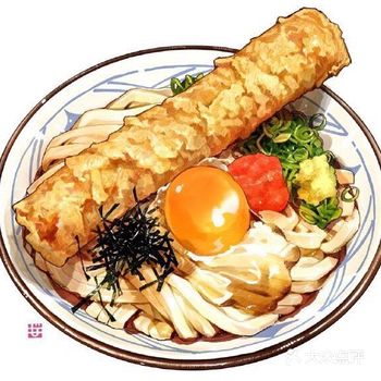 日本插画师 もみじ真魚，一直都很喜欢美食和旅行