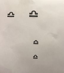 天秤座♎打印图（有3cm2cm1cm的）-怪咖纹身刺青