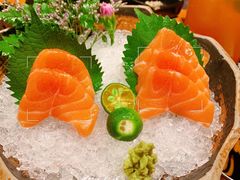 三文鱼刺身-黑牛の店·和牛烧肉(合生汇店)