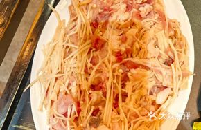 Golden Needle Mushroom Crispy Steam Chicken