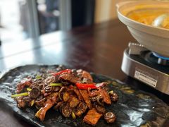 干口蘑炒牛柳-茶叁酒肆·楚味江湖(菱角湖店)