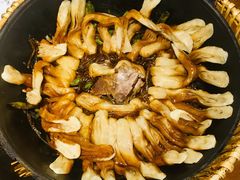 排骨豆角卷子-华盛园卷子王农家菜水库鱼