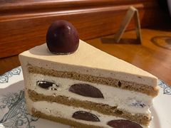 咖啡车厘子奶油蛋糕-竹子咖啡bamboo coffee