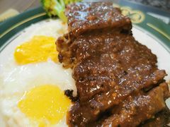 黑椒牛扒双蛋饭-肥韬茶餐厅(南山mini店)