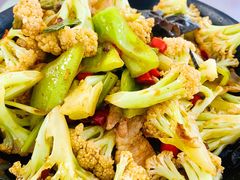 干锅菜花-遇见小院—虹鳟鱼•农家菜(怀柔店)