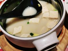 鸡汤小白菜煮榆林豆腐-西贝(吴江路湟普汇店)