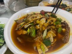 肝腰合炒-柏合黄记豆腐皮饭店