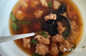 Crispy Meatball Soup