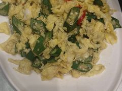 秋葵炒鸡蛋-巴依老爷新疆美食(望京小街店)
