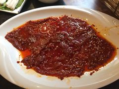 麻辣牛肉-好汉锅园林秘制老火锅 柴火霸王鸡(金沙店)