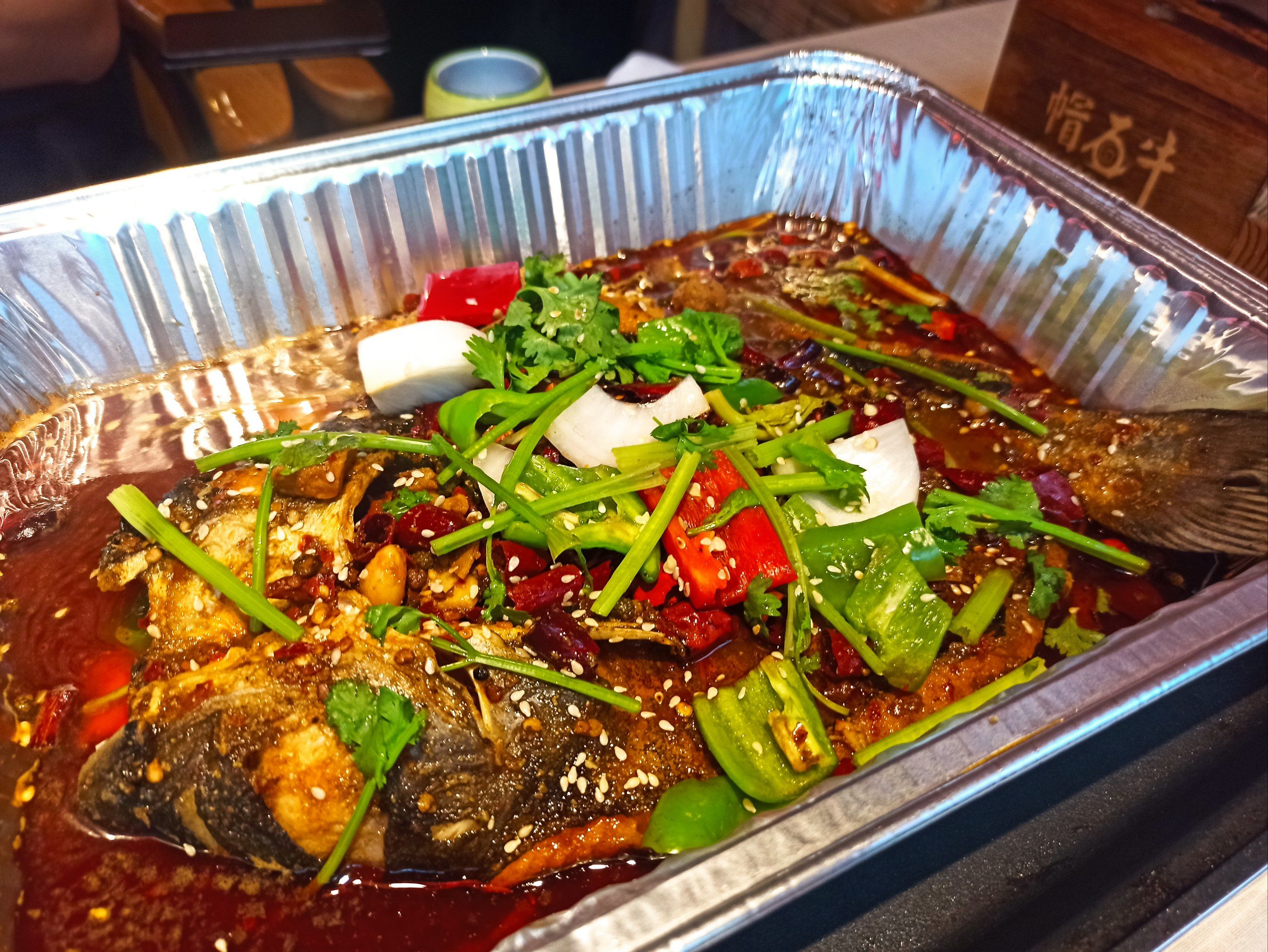 开在春熙路的一家锡纸烤鱼