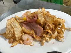 煎笋脯干贝炒虾仁-旧款宁波饭店(华敏世纪广场店)