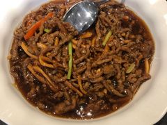 馓子牛肉丝-刘胖子家常菜·蹄花焖藕(兴业店)